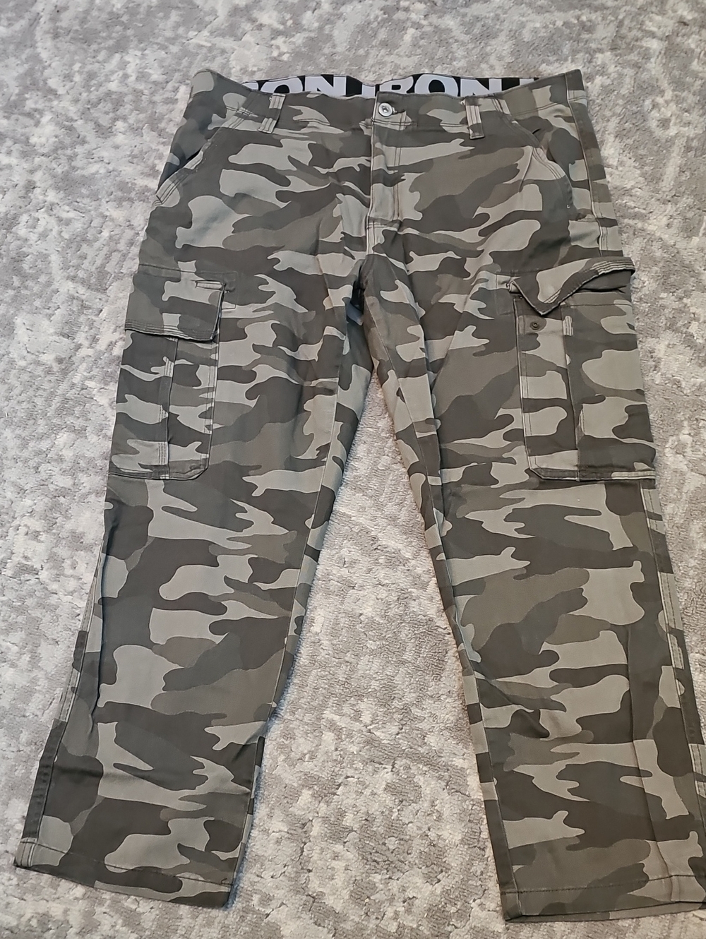 Mens Camo Cargo Pants Size 40×30